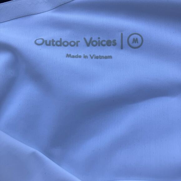 Outdoor Voices Dress Sz M White Racerback Lined Skort Exercise Athletic Tennis - Picture 8 of 11